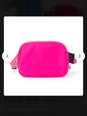 Hot Pink Nylon Crossbody/Sling Bag